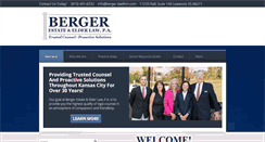 Desktop Screenshot of berger-lawfirm.com