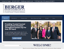 Tablet Screenshot of berger-lawfirm.com